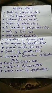 European history /An overview /Part 1/CSS -PMS