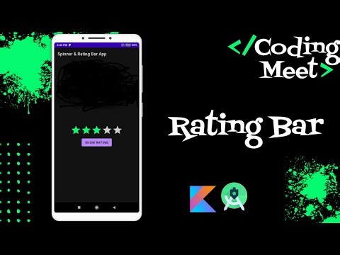 How to Implement Rating Bar in Android Studio Kotlin