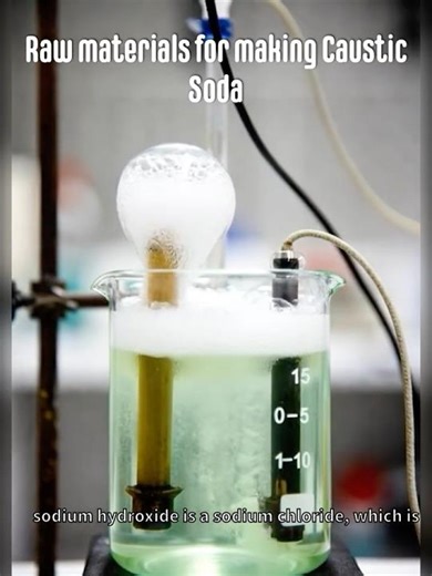 Raw material for making Sodium Hydroxide #chemistry #electrolysis #compound #electrode #hydrogen