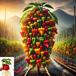 Best Amazing!!Growing Peppers Tree By Pepper Fruit with Pear fruit For Growing Faster lots of fruit | Tree Garden