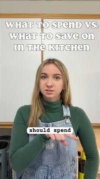 Places to spend versus save, ✨kitchen edition✨