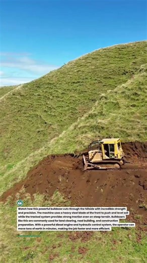 Extreme Bulldozer Hill Cutting | Heavy Equipment Work #bulldozer #heavymachinery #construction