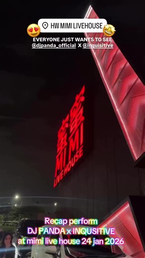 Recap perform DJ PANDA x INQUSITIVE at mimi live house 24 jan 2026 #djpanda #pandagank #inquisitive #fyp #trending
