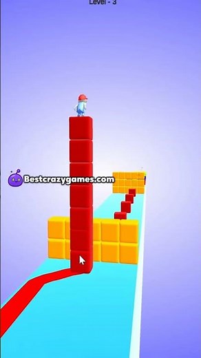 Endless Cube Runner Walkthrough Game #Shorts