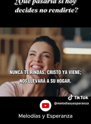 Nunca te rindas, Versión Renovada ¿Y si Dios te dice hoy: no te rindas? #musicacristiana #musicaadventista #himnoadventista #adventistas #jovenesadventistas #himnoversionrenovada #noterindas