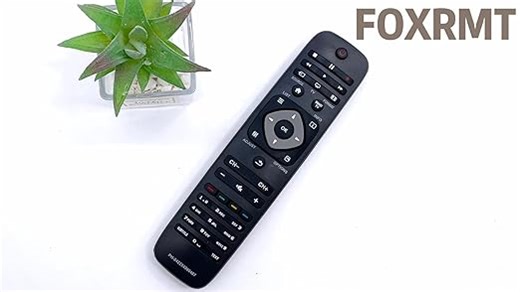 FOXRMT Ersatz-Philips-Fernbedienung, Universal-Fernbedienung für Philips Smart TV, kompatibel mit 40PFL5007H/12 40PFL5007K/12 40PFL5007T/12