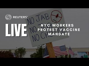 LIVE: NYC workers march across Brooklyn Bridge in protest of COVID-19 vaccine mandate