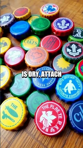 Creating a Fun Fridge Magnet from Bottle Caps