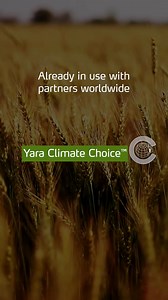 Yara Climate Choice™ fertilizers combine trusted crop nutrition with innovative technologies that can cut emissions by up to 95% compared to the same Yara fertilizer produced without CCS or produced from natural gas. #YaraClimateChoice | Yara International