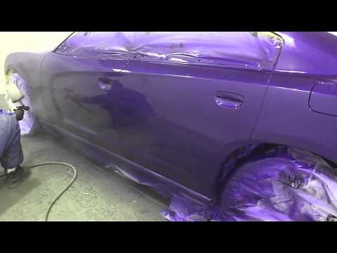Purple Power Unleashed: Raw Unedited Dodge Charger Paint Job