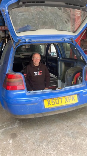 1000HP in the back of a Golf GTI💀
