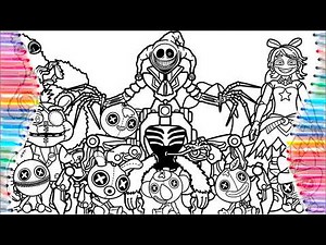 POPPY PLAYTIME 5 Character Coloring | PROTOTYPE Lily Lovebraids & Giblet Tutorial