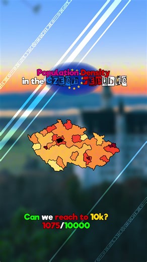 Population Density of the Czech Republic | #fypppppppppppppp #mapping #mappingcommunity #maps #geographytok | for @DanazianGeo 🇨🇦⚜️ tournament