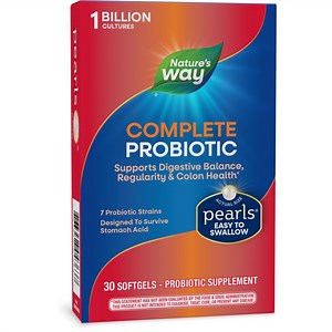 Nature's Way Complete Probiotic Pearls Softgels, 1 Billion Live Cultures, Unisex, 30ct