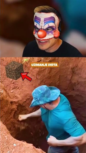 Gdje mu je lopata 🌱 Minecraft preživljavanje #shorts #funny #fyptiktok