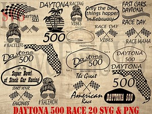 Daytona 500 Race SVG PNG Bundle: Shirt Design (digital Download) - Etsy