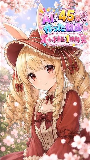 【AIが45分でMV動画を作る】+1時間手直し版 AIで20秒MV作ってみたら可愛すぎた #aiアニメ #anime #domoai