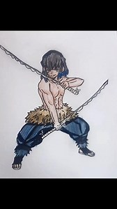 inosuke speed draw #drawing #drawingandassemblingdemonslayer #anime #art #demonslayer #sketch #draw