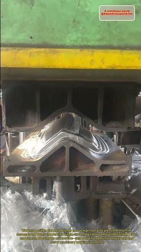 Automotive Parts Manufacturing: Hydraulic Press Forming Sheet Metal Components
