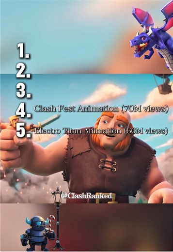 TOP 5 Clash Animations #clashofclans #animations #global #viralinusa🇺🇸 #usa🇺🇸