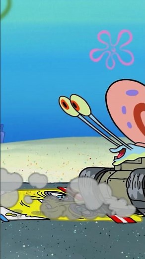 Gary Runs Over SpongeBob 🤣🐌