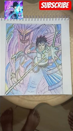 How to draw Sasuke with susano