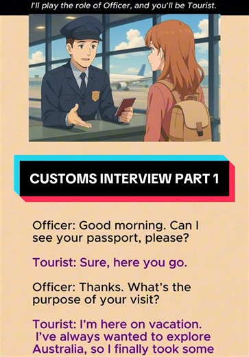 Customs Interview Tips: English for Travel Situations