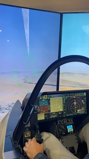 Today I had a chance to fly the F-35 simulator at the @lockheedmartin booth at the AeroSpace Power Conference organized by the @aeronautica.militare in Rome. I took off from Nellis AFB and shoot down two MiG-29s with two AIM-120 missiles. Then I flew an F-35C and made a successful trap landing aboard an aircraft carrier. This clip shows the first MiG-29 kill. #theaviationist #lockheedmartin #f35 #aeronauticamilitare #aeronauticamilitare100 #italianairforce | The Aviationist