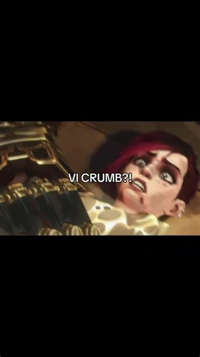 SHE LOOKS SO SCARED OMG MY BABY 😭😭 #arcane #arcaneleagueoflegends #viarcane #fyp #viral