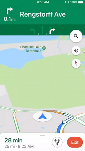 Choose Your Car in Google Maps