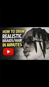 Draw REALISTIC BRAIDS in MINUTES (Easy Hair Tutorial for Beginners!)