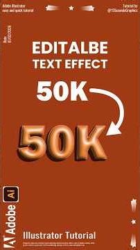 How to Make 3D Editable Glossy Balloon Typography Design in Adobe Illustrator #shorts