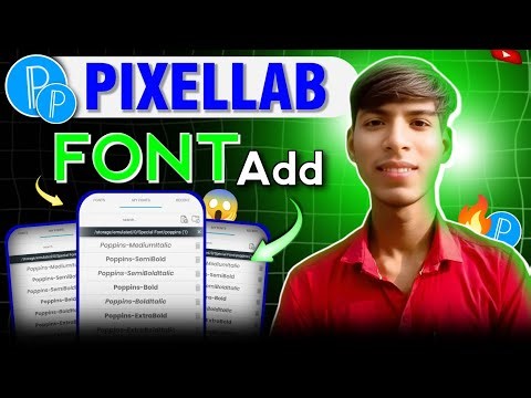 PixelLab Me Font Add Kaise Kare? 1 Minute Me Complete Trick! 🔥
