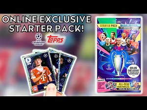 ONLINE EXCLUSIVE STARTER PACK OPENING! | TOPPS UEFA CHAMPIONS LEAGUE 2025/26 STICKER COLLECTION