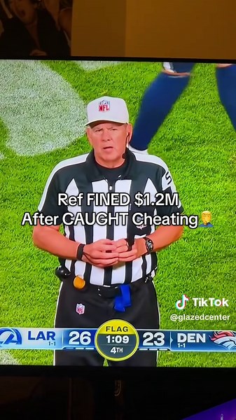 #refs #caught #cheating #fined #rams | Ref Catches Ball