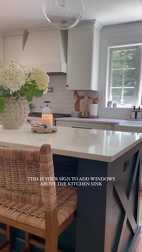 Triple Window Design Above Kitchen Sink