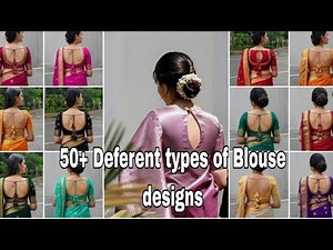 50 Stunning Blouse Back Designs You Need to See. #saree #blouse #blousedesigns #womensclothing