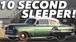 Not only did this 1953 Belair THROW DOWN, but it does so in sleeper status. Besides the intercooler out front, the old green color with the patina on top along with the old smoothie wheels, this car is very unsuspecting. It was a blast to watch this thing not only take down TWO Hellcats, but an R35 GTR as well! The cherry on top to this video was a race between the Belair and an old Hemi Cuda that just happened to be one of the closest races we have filmed! Cannot wait to see this car later this