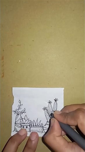 How to draw easy and attractive drawing only using a pen🖊️🤨 #shorts #drawing #art #viral