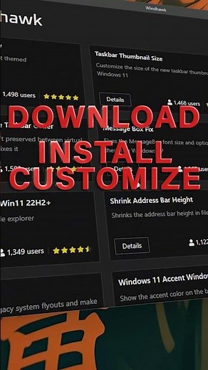 Customize Windows 11 FAST with These Wind Hawk Tricks #shorts