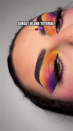 sunset blend☀️💜 ib- @sandijarquin ✨ #makeup #tutorial #makeuptutorial #2016 #2016makeup