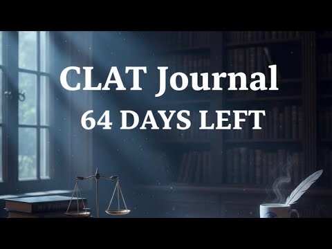 64 Days to CLAT || Road to CLAT || Journey documentation