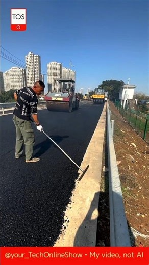 PERFECT road edge 😳#shorts #crafts #skills #roadwork