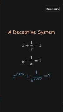 Beautiful solution for system of equations 👇