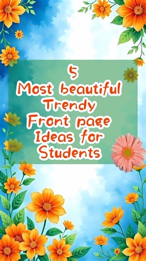 5 Beautiful Border Hack You Need to See! 😍 #DIY/Level Up Your Assignments! ✨ Easy Border Design #Art