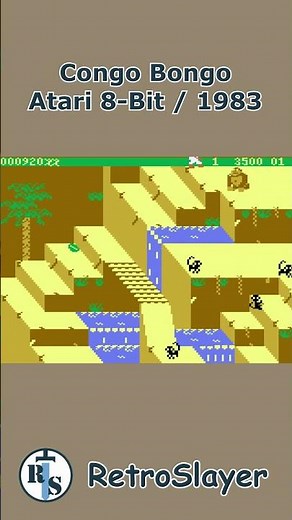 Congo Bongo Gameplay Atari 8 Bit