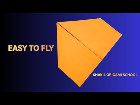 Easiest Paper Airplane Ever ✈️ Flies Super Far! | Shakil Origami School