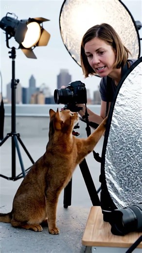 What If a Cat Works Alongside a Photographer 📷🐱