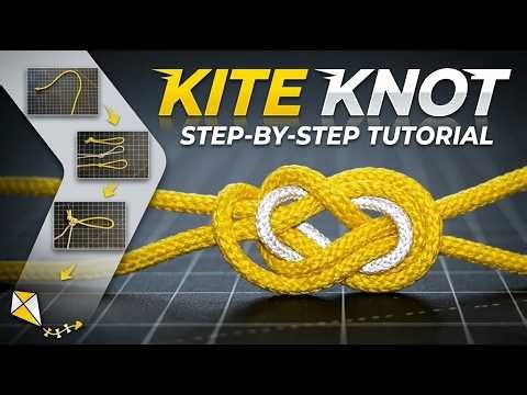KITE KNOT | How to tie a kite and bridle?