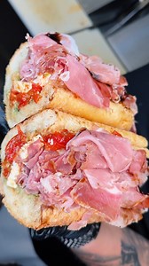 Some are saying this is the BEST prosciutto sandwich in New Jersey 🤤 THE # 2 🔥 Prosciutto di parma, hand-sliced fresh mozzarella, special-recipe roasted peppers, pesto sauce, olive oil, and balsamic glaze on a semolina roll 😮‍💨 | Croce’s on Delsea